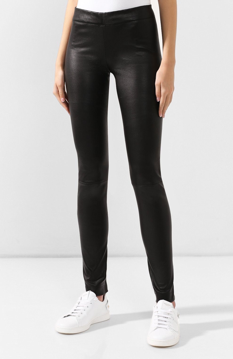 Кожаные легинсы THE ROW, арт. W204025025, фото 3