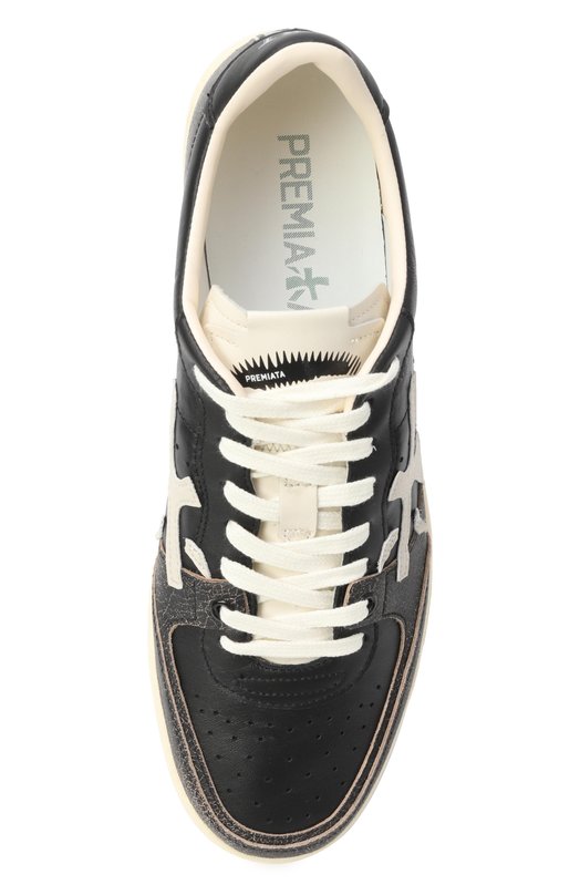 Кожаные кеды BSKT Clay Premiata BSKTCLAY/VAR 7265 Чёрный  BSKTCLAY/VAR 7265 Фото 6