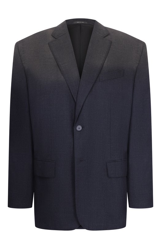 Шерстяной пиджак Balenciaga 857398/TQT27 Синий 857398/TQT27