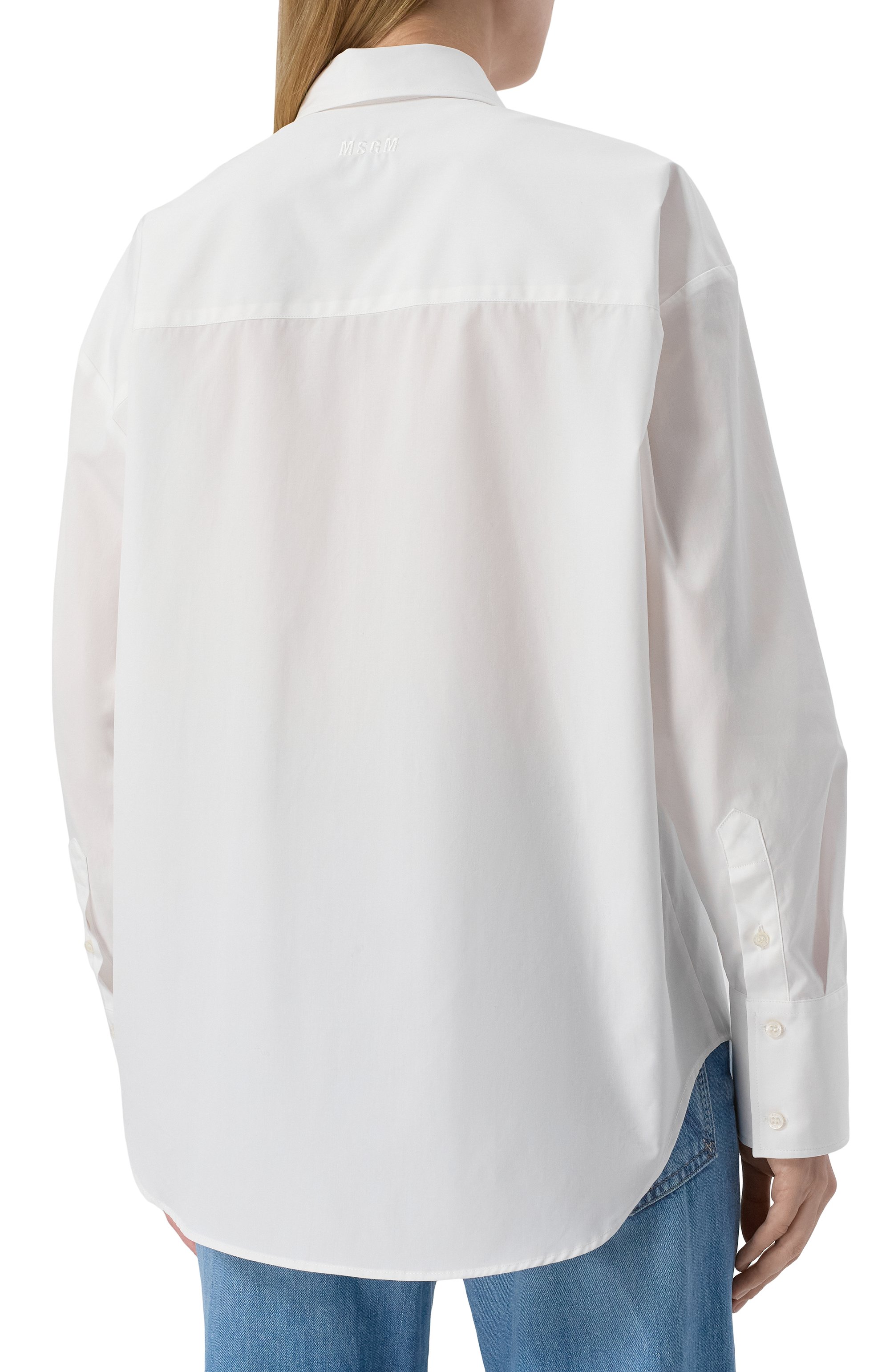Хлопковая рубашка MSGM, арт. 3841MDE23X/257100, фото 5