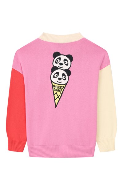 Хлопковый кардиган KENZO розового цвета по цене 22850 руб., арт. K61791, фото 2 Хлопковый кардиган KENZO, арт. K61791, фото 2