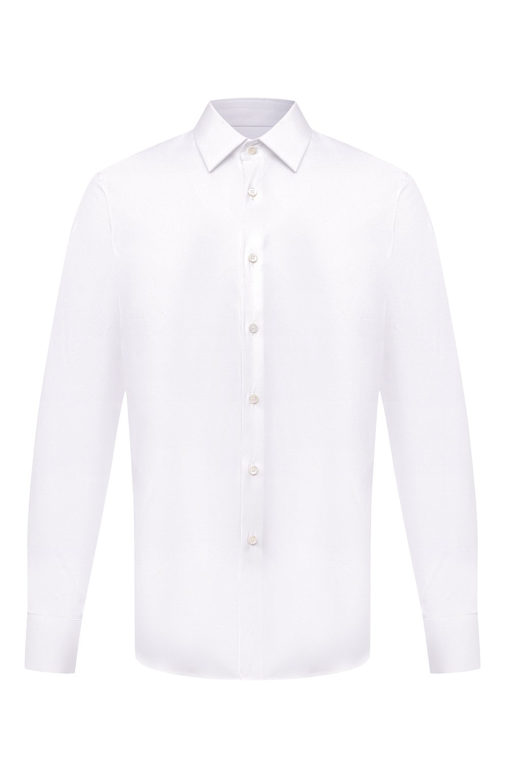 Хлопковая рубашка PRADA белого цвета по цене 65000 руб., арт. UCM608-F62-F0009, фото 1 Хлопковая рубашка PRADA, арт. UCM608-F62-F0009, фото 1