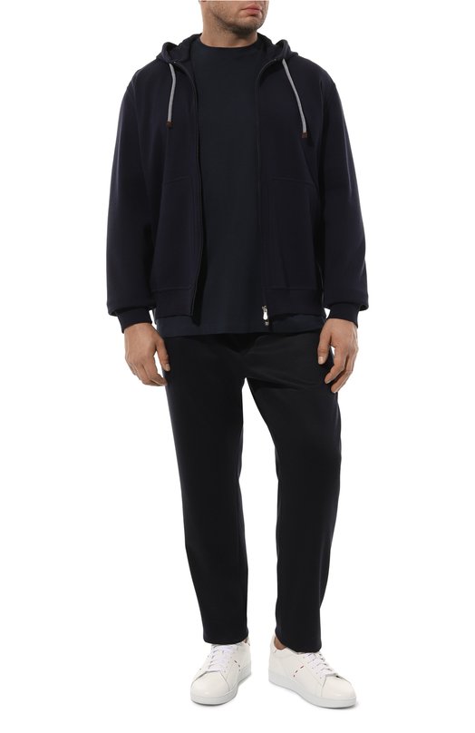 Хлопковая футболка Paul&Shark 24411060/3XL-6XL Синий  24411060/3XL-6XL Фото 2