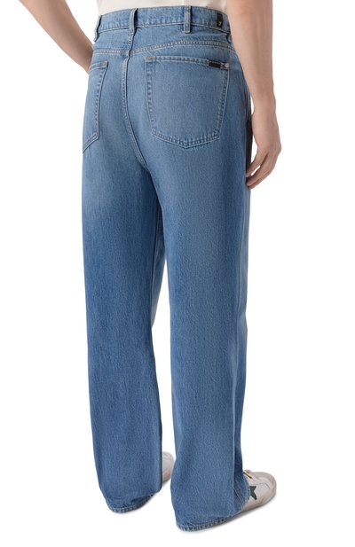 Джинсы wide leg 7 FOR ALL MANKIND синего цвета по цене 31900 руб., арт. 7TI90066-3NA, фото 4 Джинсы wide leg 7 FOR ALL MANKIND, арт. 7TI90066-3NA, фото 4