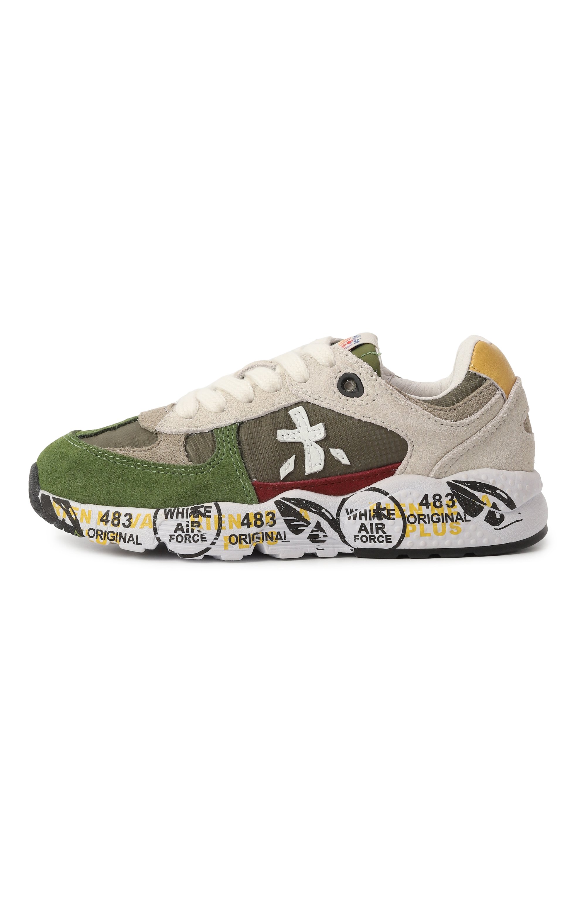 Комбинированные кроссовки robin PREMIATA WILL BE зеленого цвета по цене 21100 руб., арт. 24242045/R0BIN/27-35, фото 2 Комбинированные кроссовки robin PREMIATA WILL BE, арт. 24242045/R0BIN/27-35, фото 2