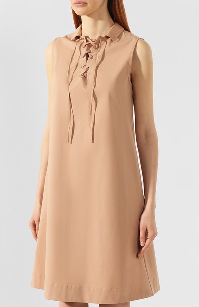 Хлопковое платье JIL SANDER NAVY, арт. JNWM5016A/JM2535A, фото 3