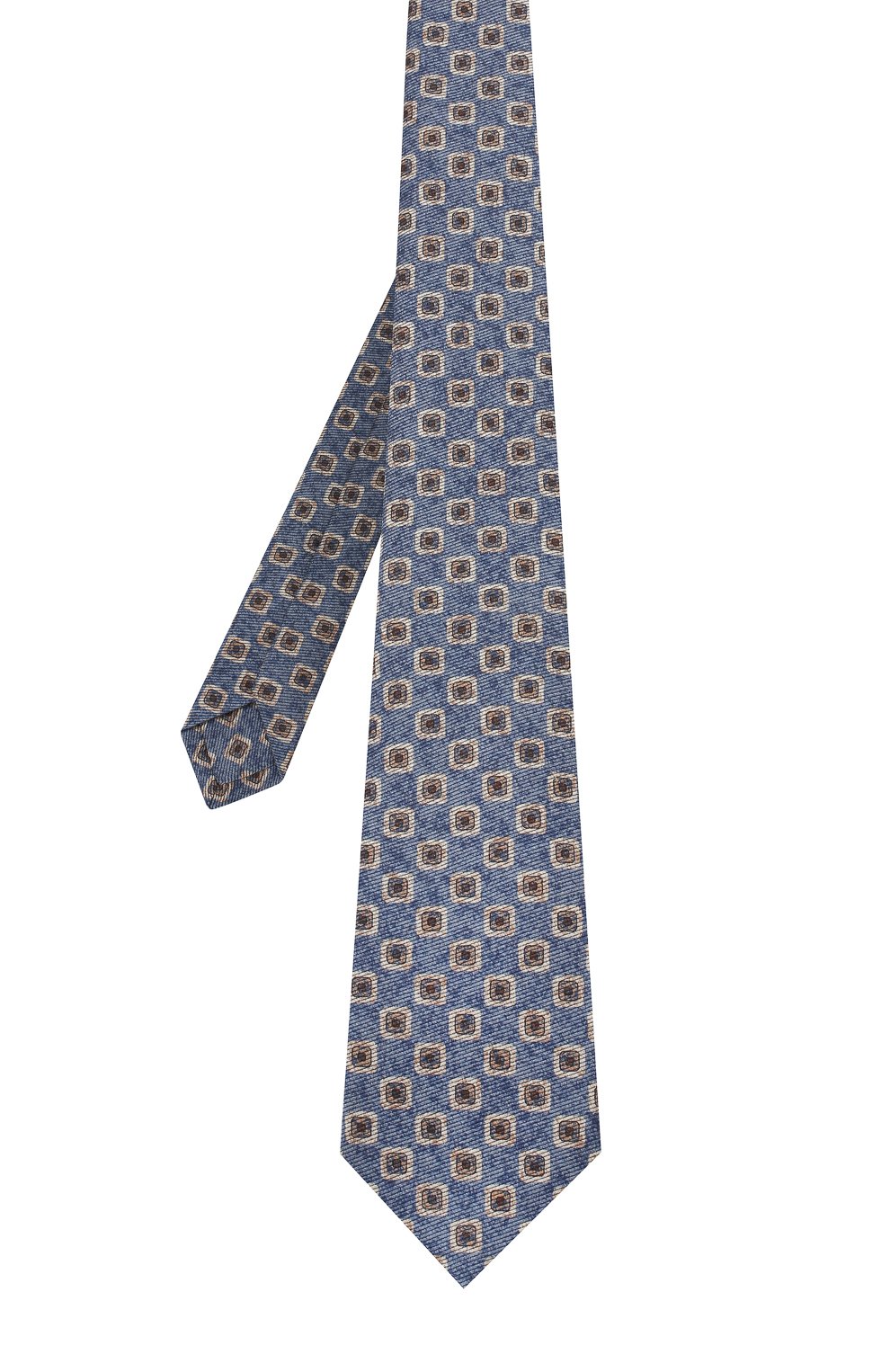 Галстук из смеси шерсти и шелка с узором KITON, арт. UCRVKLC02F38, фото 2