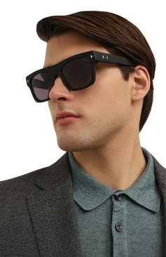 Мужские солнцезащитные очки WEB EYEWEAR черного цвета, арт. WE0354 02A | Фото 2 (Кросс-КТ: С/з-мужское; Региональные ограничения белый список (Axapta Mercury): Не проставлено; Нос: Не проставлено; Материал: Пластик; Тип очков: С/з; Очки форма: Квадратные; Оптика Гендер: оптика-мужское)