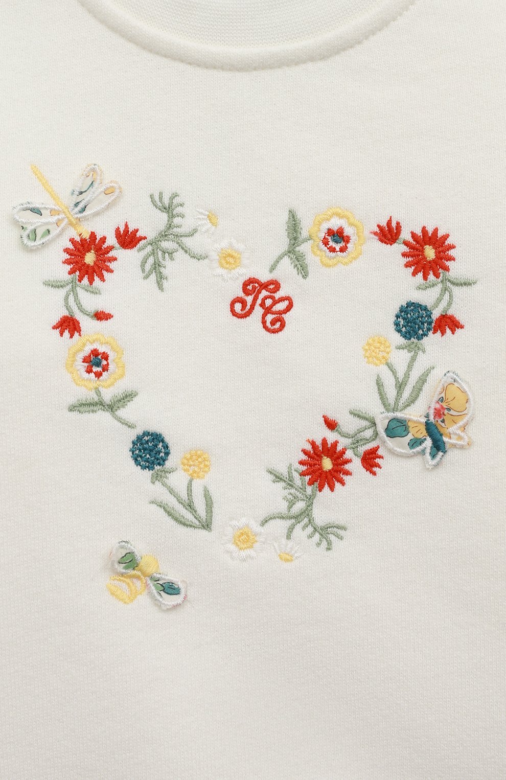 Хлопковый свитшот TARTINE ET CHOCOLAT кремового цвета по цене 8995 руб., арт. TU15001, фото 3 Хлопковый свитшот TARTINE ET CHOCOLAT, арт. TU15001, фото 3