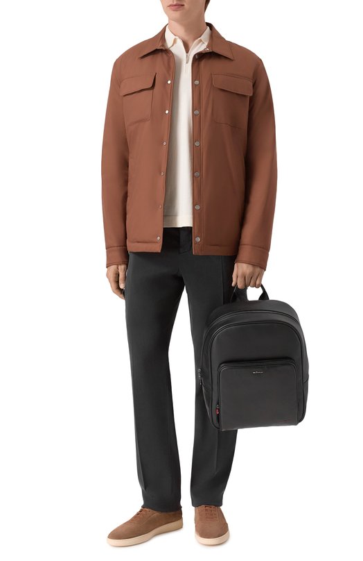 Кожаный рюкзак Kiton UBA0145N0126901 Чёрный  UBA0145N0126901 Фото 7