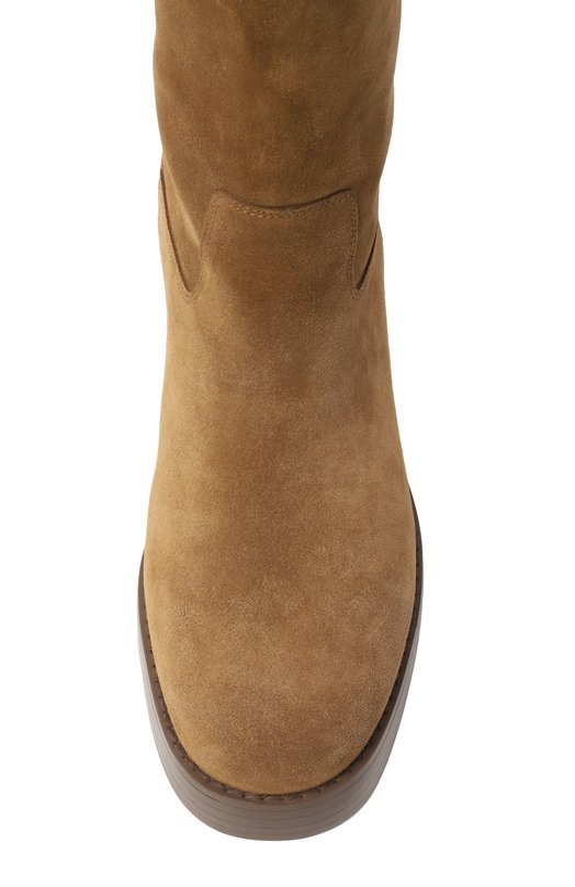 Замшевые сапоги 12 STOREEZ 134708 Коричневый  134708 Фото 6