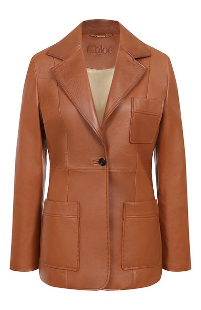 Женская кожаный жакет CHLOÉ, арт. CH25ACV33204