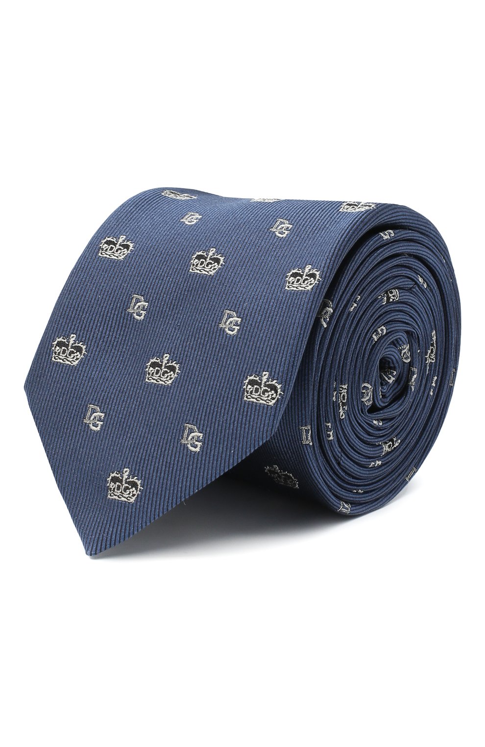 Шелковый галстук DOLCE & GABBANA синего цвета по цене 23050 руб., арт. GT149E/G0JMP, фото 1 Шелковый галстук DOLCE & GABBANA, арт. GT149E/G0JMP, фото 1