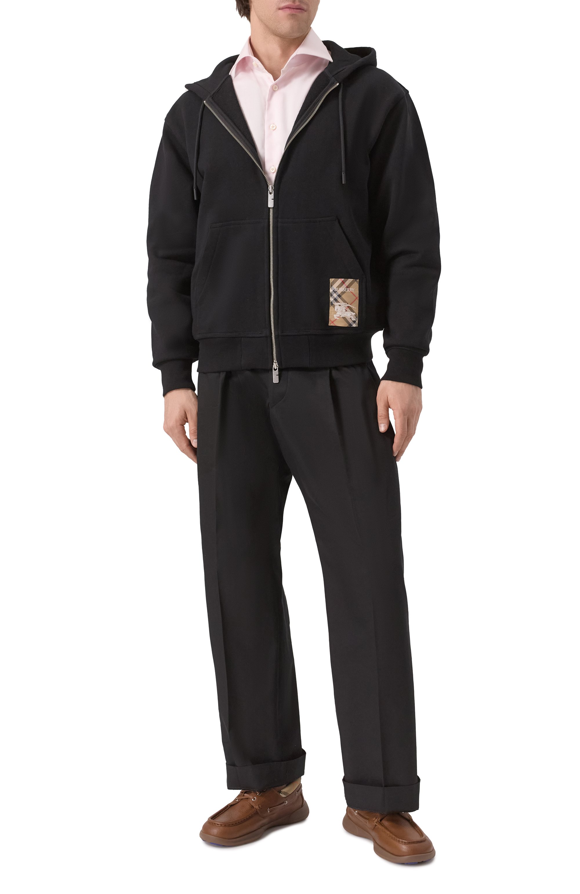 Кожаные топсайдеры BURBERRY, арт. 8107290, фото 2