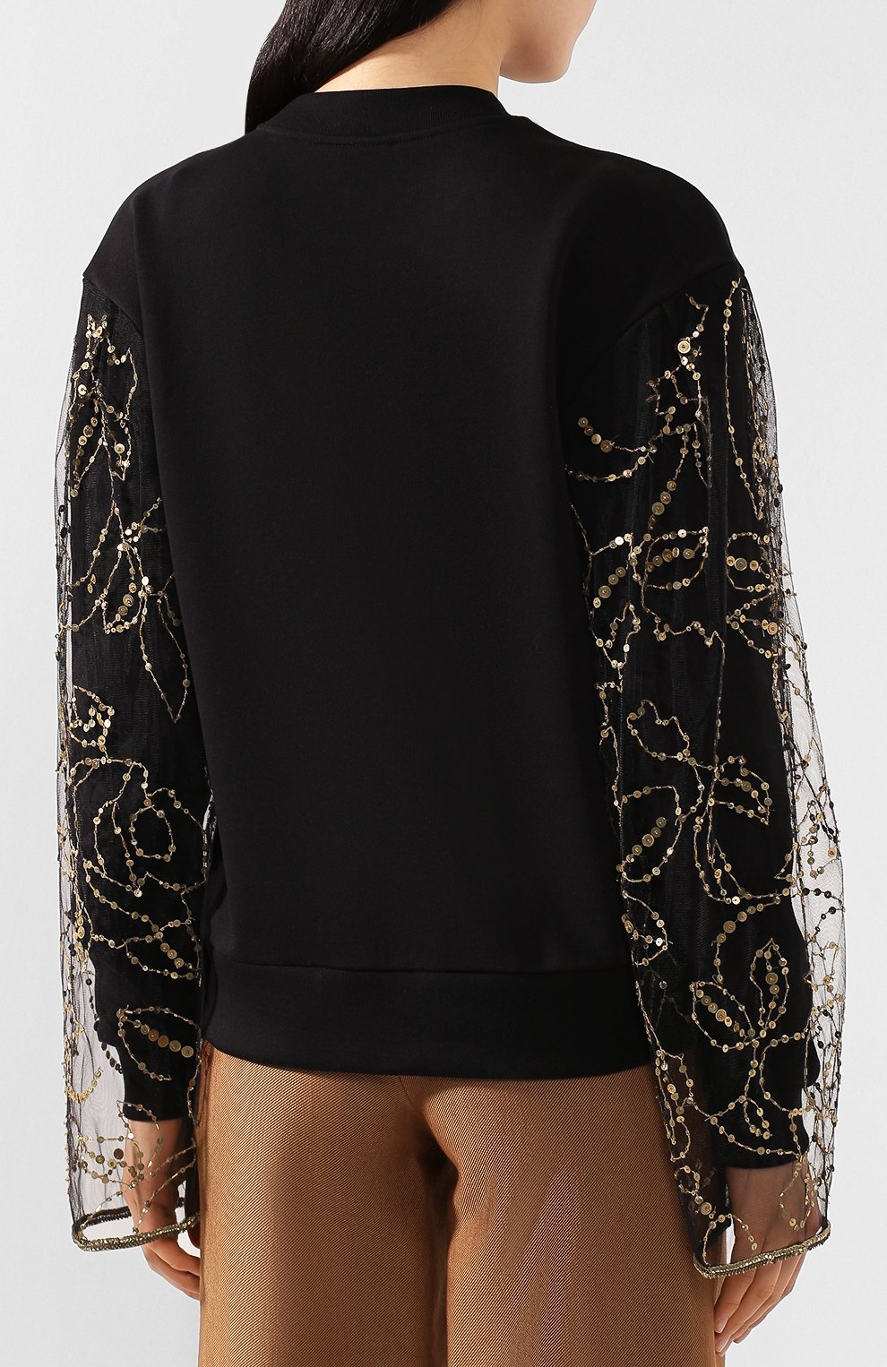 Хлопковый свитшот DRIES VAN NOTEN, арт. 201-11148-9635, фото 4