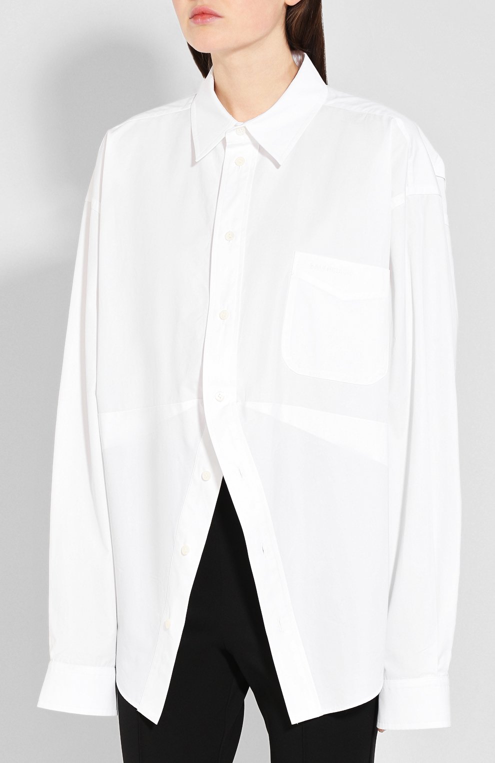 Хлопковая рубашка BALENCIAGA, арт. 583895/TYB18, фото 3