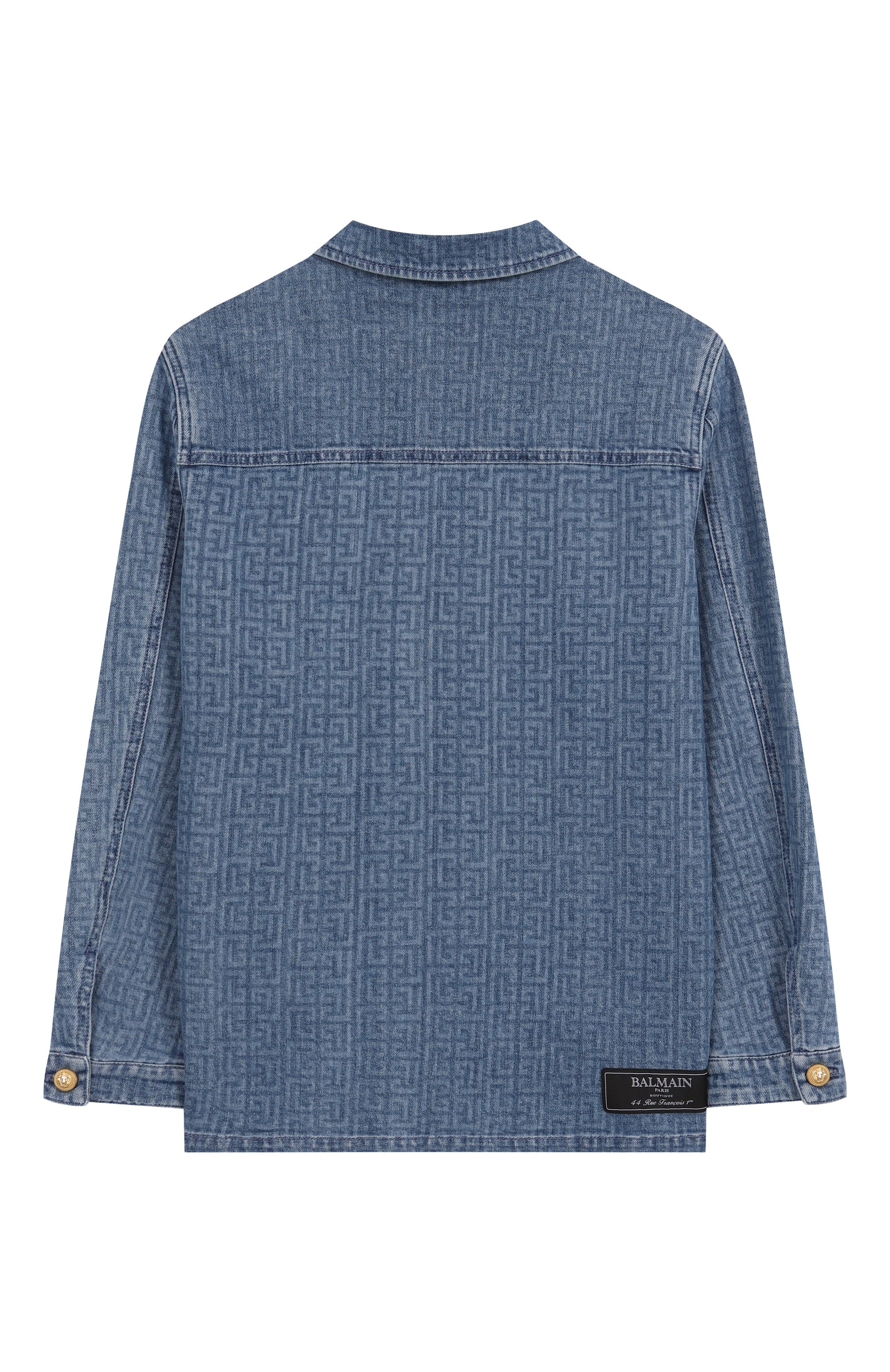 Джинсовая куртка-рубашка BALMAIN, арт. BW2P47, фото 2