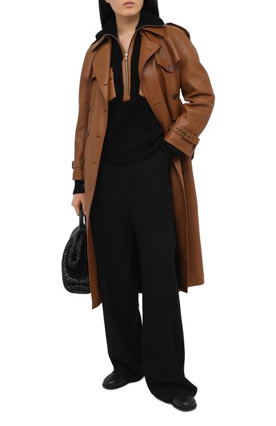 Кожаный плащ SAINT LAURENT, арт. 636949/Y50A2, фото 2