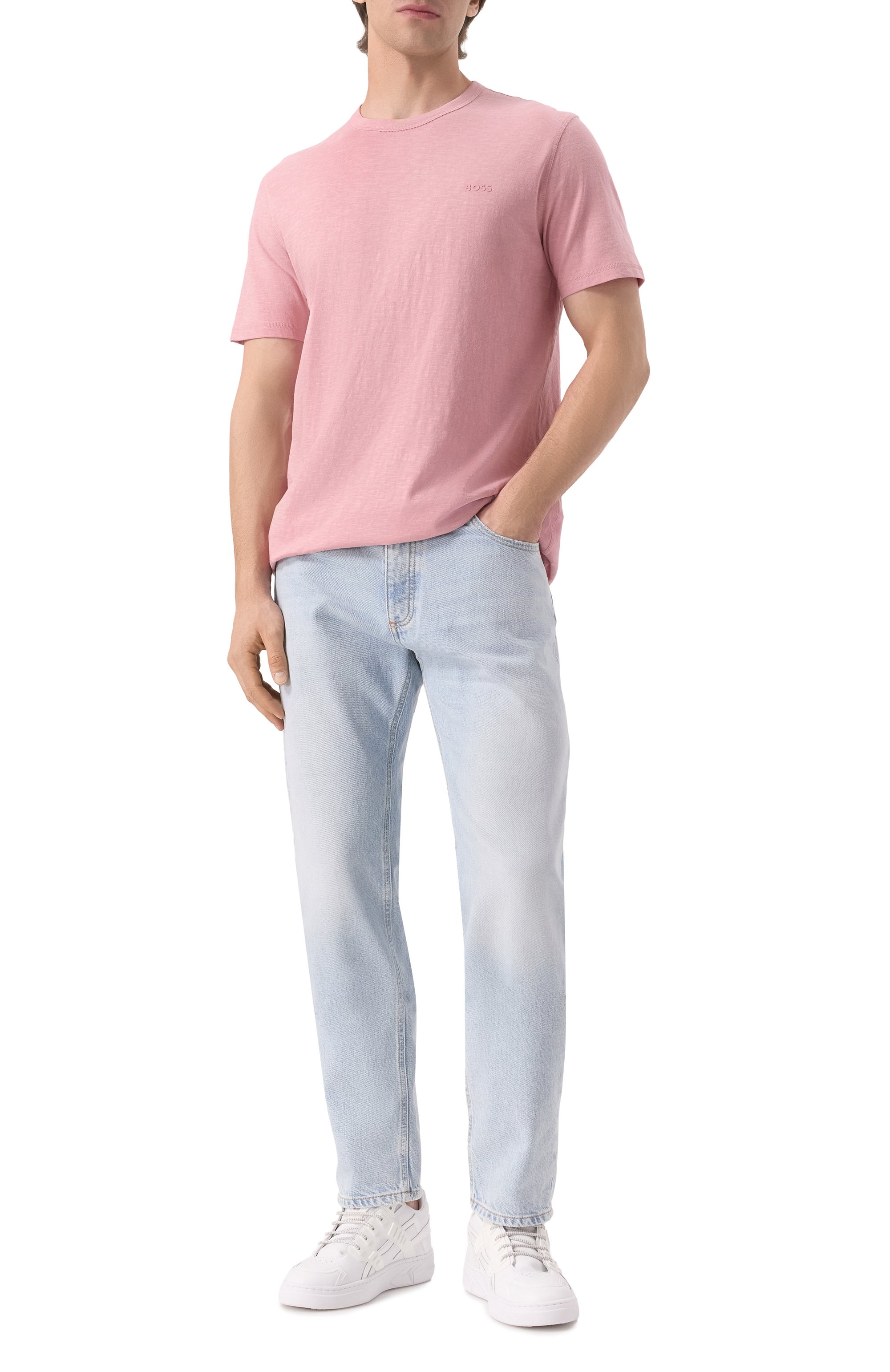 Хлопковая футболка BOSS ORANGE, арт. 50508243, фото 2