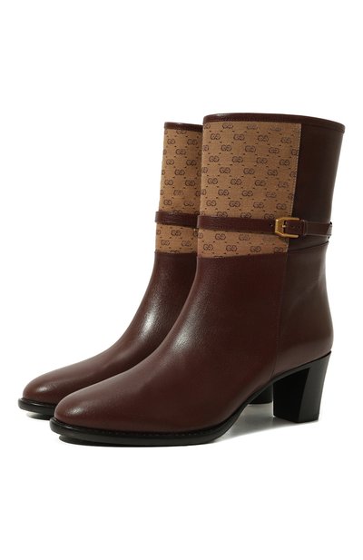Кожаные ботильоны GUCCI, арт. 659927 1DON0, фото 1