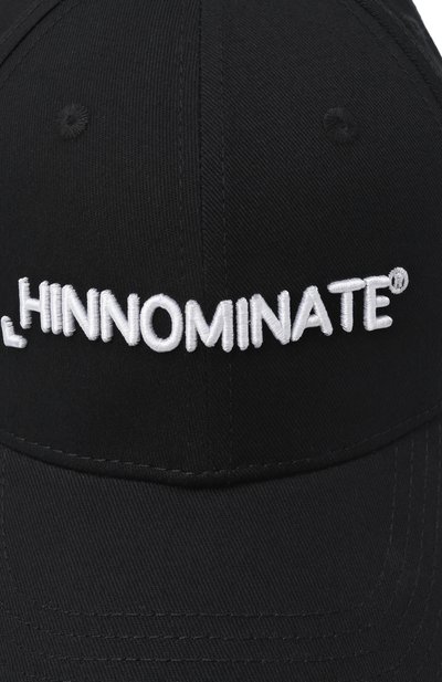 Хлопковая бейсболка HINNOMINATE черного цвета по цене 6905 руб., арт. HMACW00210, фото 3 Хлопковая бейсболка HINNOMINATE, арт. HMACW00210, фото 3