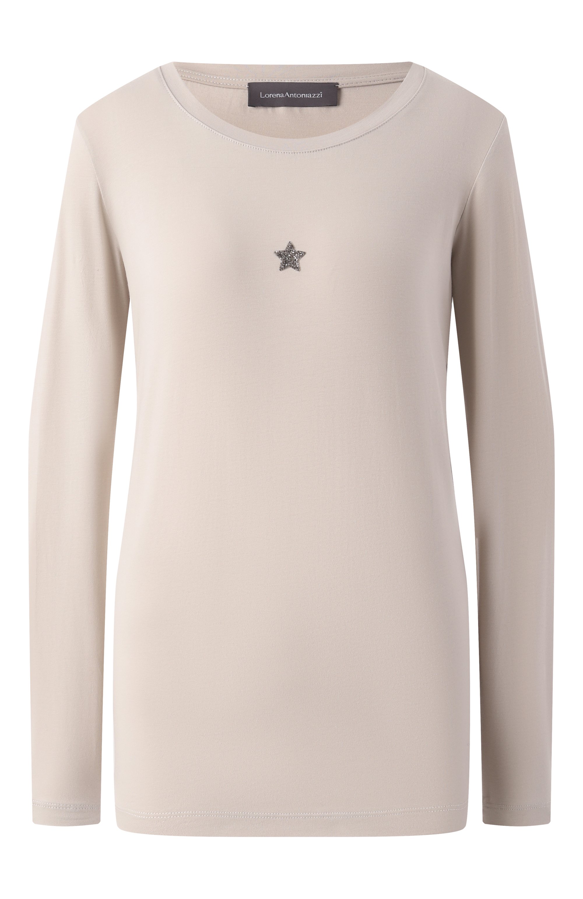 Хлопковый лонгслив LORENA ANTONIAZZI, арт. TS10/9999, фото 1