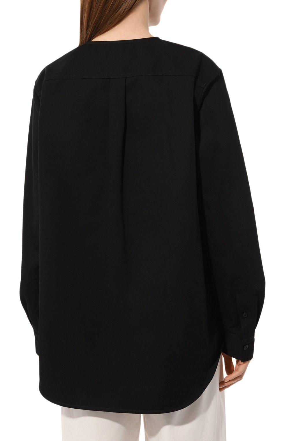 Хлопковая блузка TOTEME, арт. 242-WRT1434-FB0103, фото 4