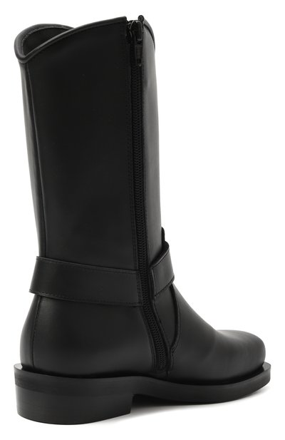 Кожаные сапоги N21 черного цвета по цене 42500 руб., арт. 80950/28-35, фото 3 Кожаные сапоги N21, арт. 80950/28-35, фото 3