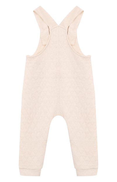 Хлопковый комбинезон BABYBU кремового цвета по цене 7400 руб., арт. BI-N1009W226, фото 2 Хлопковый комбинезон BABYBU, арт. BI-N1009W226, фото 2
