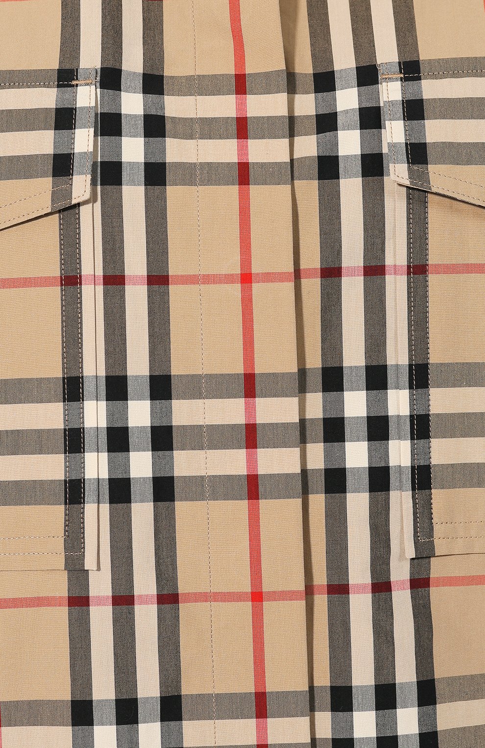 Хлопковая рубашка BURBERRY, арт. 8014223, фото 5