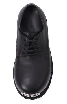 Мужские кожаные дерби stomper BALENCIAGA черного цвета, арт. 807326/WCDA0 | Фото 6 (Нос: Не проставлено; Материал внутренний: Натуральная кожа; Материал сплава: Проставлено; Материал внешний: Натуральная кожа; Стили: Классический)