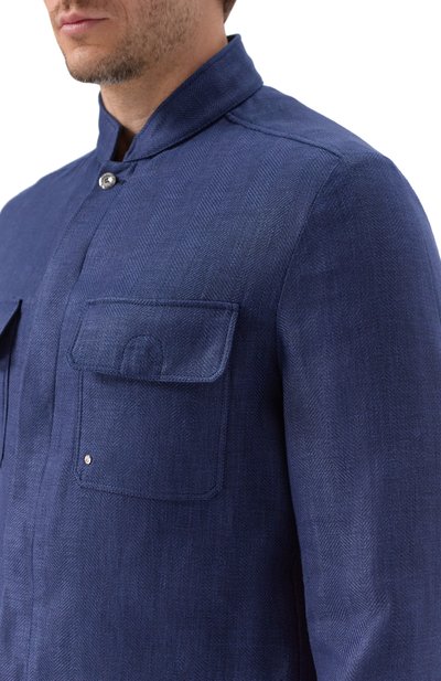 Куртка-рубашка изо льна и кашемира STEFANO RICCI, арт. MDJ6100050/C167HA, фото 5