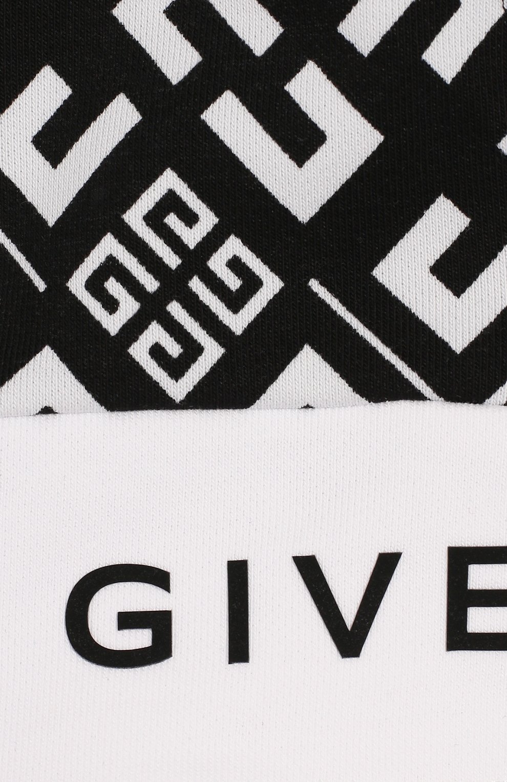 Хлопковые шорты GIVENCHY черно-белого цвета по цене 16250 руб., арт. H04070, фото 3 Хлопковые шорты GIVENCHY, арт. H04070, фото 3