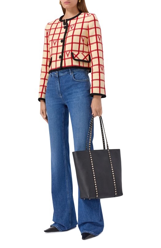 Сумка-тоут Rockstud Valentino 7W2B0Q99/VSF Чёрный  7W2B0Q99/VSF Фото 7
