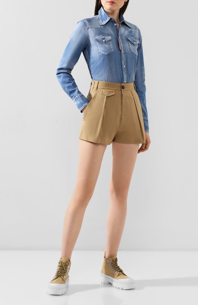 Хлопковые шорты DSQUARED2, арт. S72MU0350/S35175, фото 2
