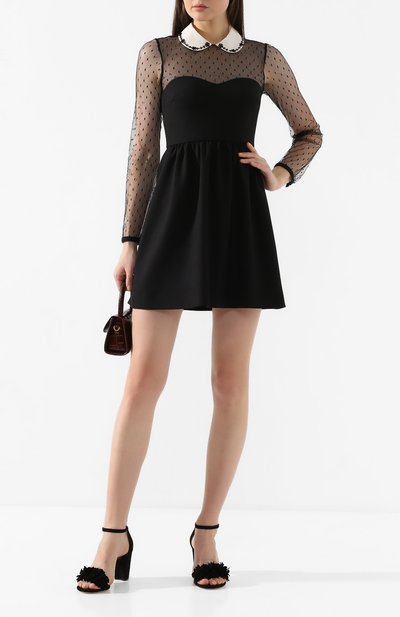 Платье REDVALENTINO черно-белого цвета по цене 73000 руб., арт. TR3VAN95/4SQ, фото 2 Платье REDVALENTINO, арт. TR3VAN95/4SQ, фото 2