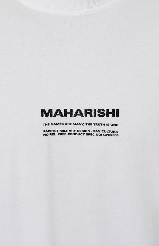 

Хлопковый лонгслив Maharishi, Чёрный