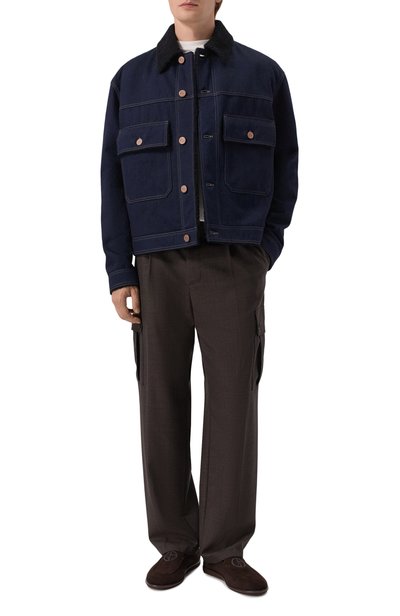 Джинсовая куртка с подкладкой из овчины GIORGIO ARMANI, арт. GM004587/AF28862, фото 2