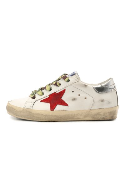Кожаные кеды superstar GOLDEN GOOSE DELUXE BRAND, арт. GYF00101.F001157, фото 2