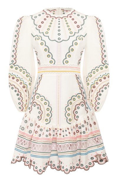 Платье из смеси льна и хлопка ZIMMERMANN, арт. 7282DPEG, фото 1