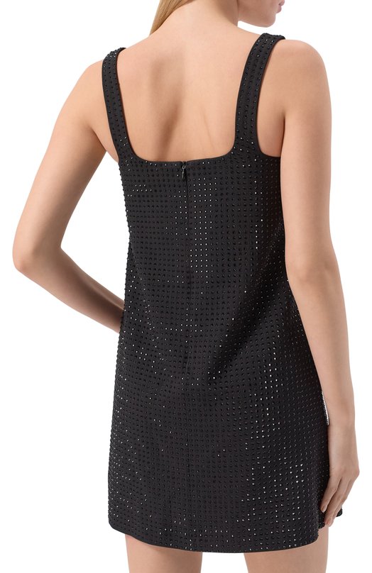 Платье с отделкой стразами Pinko 105927/A287 Чёрный  105927/A287 Фото 4