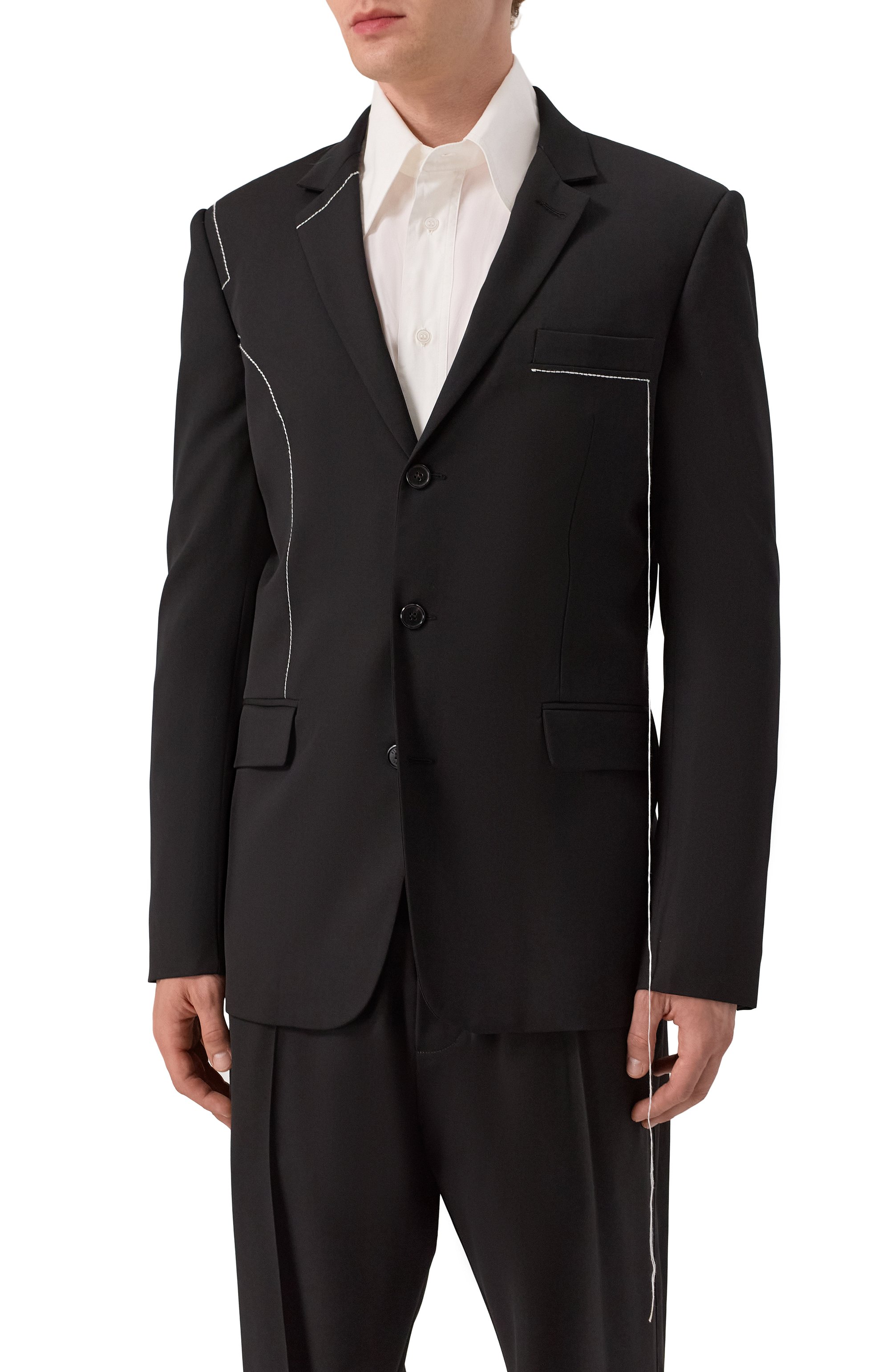 Шерстяной пиджак ISABEL BENENATO, арт. UW36F25, фото 4