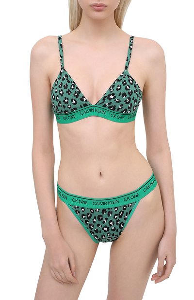 Трусы-слипы CALVIN KLEIN зеленого цвета по цене 2535 руб., арт. QF5834E, фото 2 Трусы-слипы CALVIN KLEIN, арт. QF5834E, фото 2