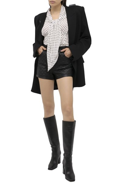 Кожаные шорты SAINT LAURENT, арт. 632344/YC2ZZ, фото 3