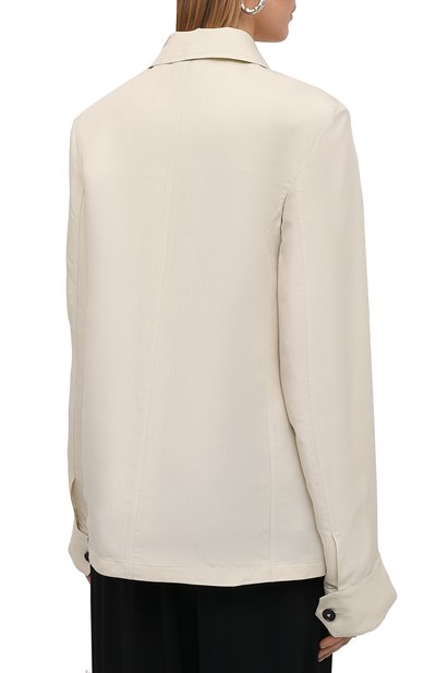 Рубашка из вискозы и шелка JIL SANDER, арт. JSPS150005-WS391900A, фото 4
