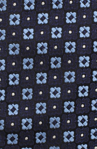 Шелковый галстук CANALI темно-синего цвета по цене 9525 руб., арт. 18/HJ02263, фото 3 Шелковый галстук CANALI, арт. 18/HJ02263, фото 3