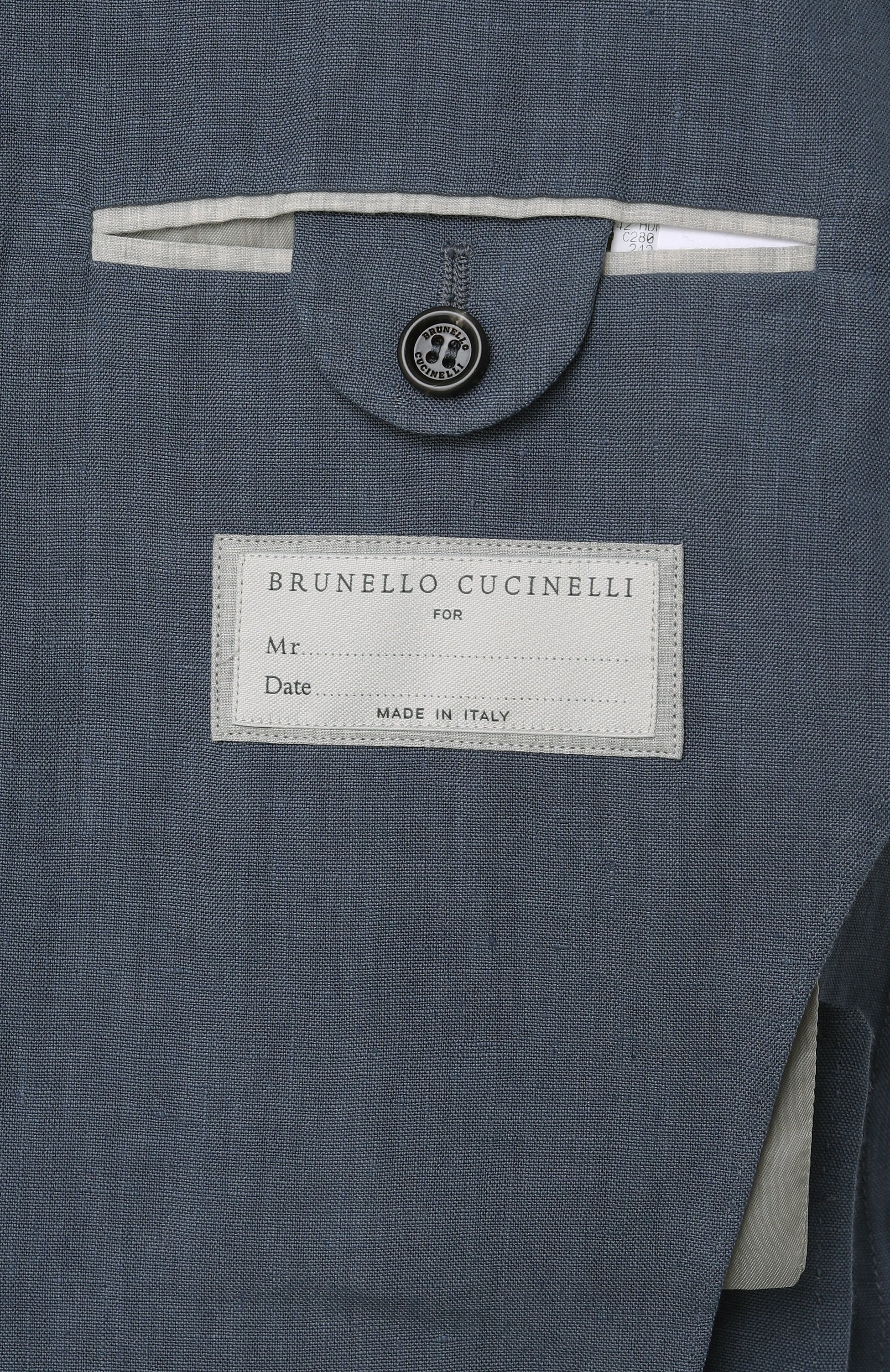 Льняной пиджак BRUNELLO CUCINELLI, арт. MB4207BNDP, фото 8