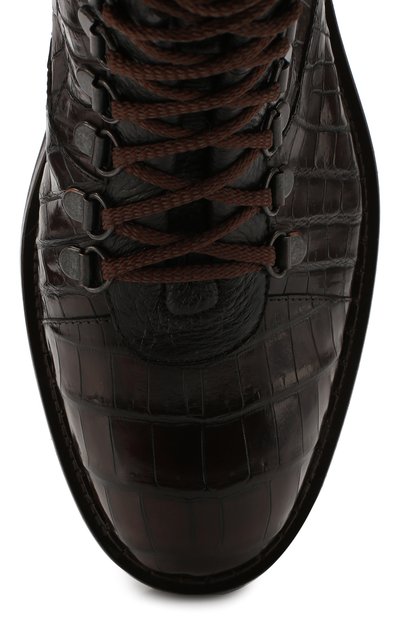 Ботинки из кожи крокодила BARRETT, арт. 192U007.1/C0CC0DRILL0 CREAM/CNIL, фото 5