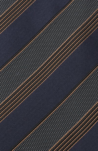 Шелковый галстук ZEGNA темно-синего цвета по цене 20700 руб., арт. Z8D70/1XW, фото 3 Шелковый галстук ZEGNA, арт. Z8D70/1XW, фото 3