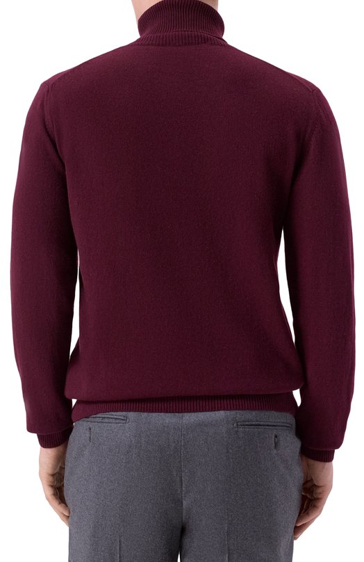 Водолазка из шерсти и кашемира Daniele Fiesoli DF 0033 Бордовый  DF 0033 Фото 4